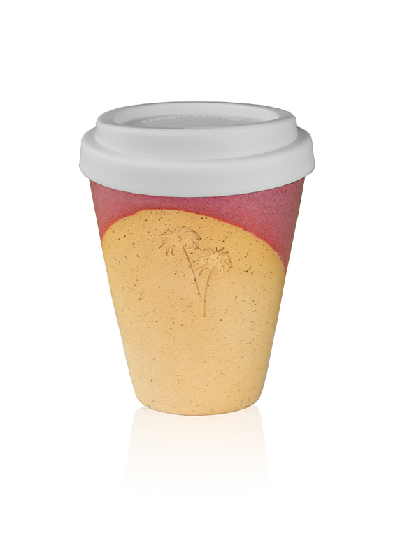 REUSABLE CUP PINK DESERT PASTEL COLOR image